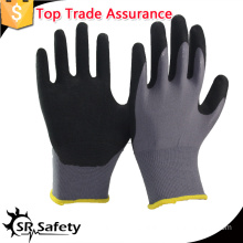 SRSAFETY 10 Ga knitted Polycotton Liner coated latex working gloves